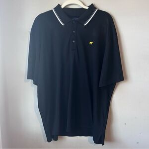 Jack Nicklaus Men’s Golf Polo Shirt Classic Black Sz XXL Preppy Office Academia